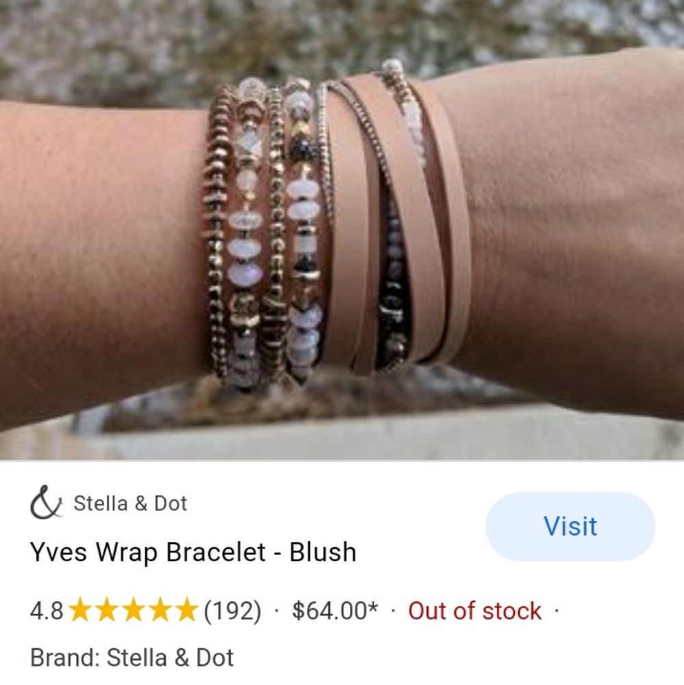 Pretty Blush wrap bracelet